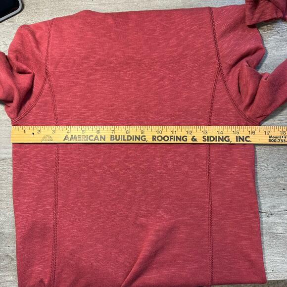 Horny Toad Hideout Cowl Neck Long Sleeve Dress Small Red - Picture 11 of 12